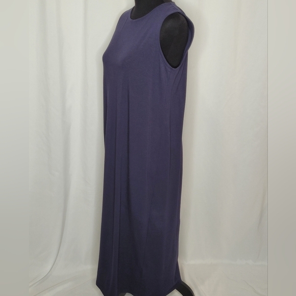 Eileen Fisher Organic Cotton Jersey Sleeveless Dress - Size XS - Picture 2 of 6